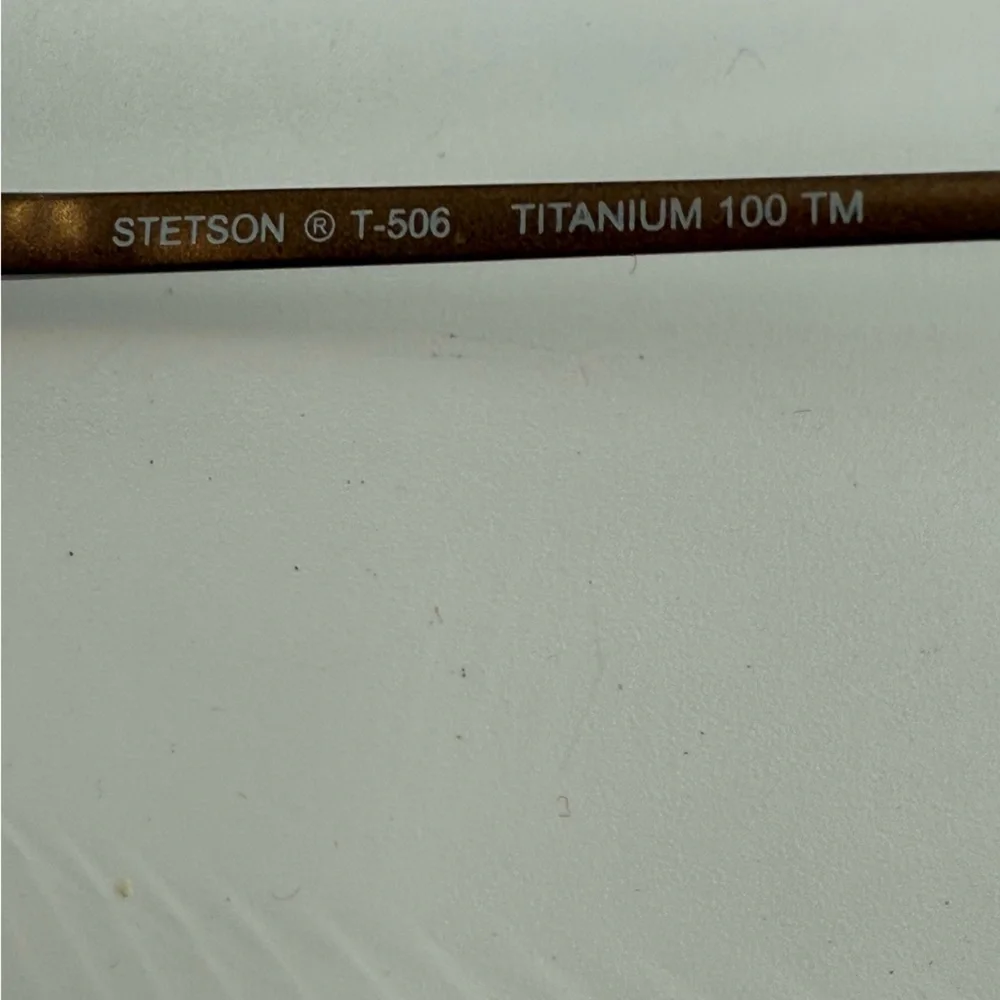 Vintage Stetson T-506 TITANIUM 100 TM 58-17‎ ZYLOWARE 183 Eyeglasses Frames